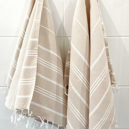 TUPA Hamam -käsipyyhe 2kpl, 60x90cm, beige