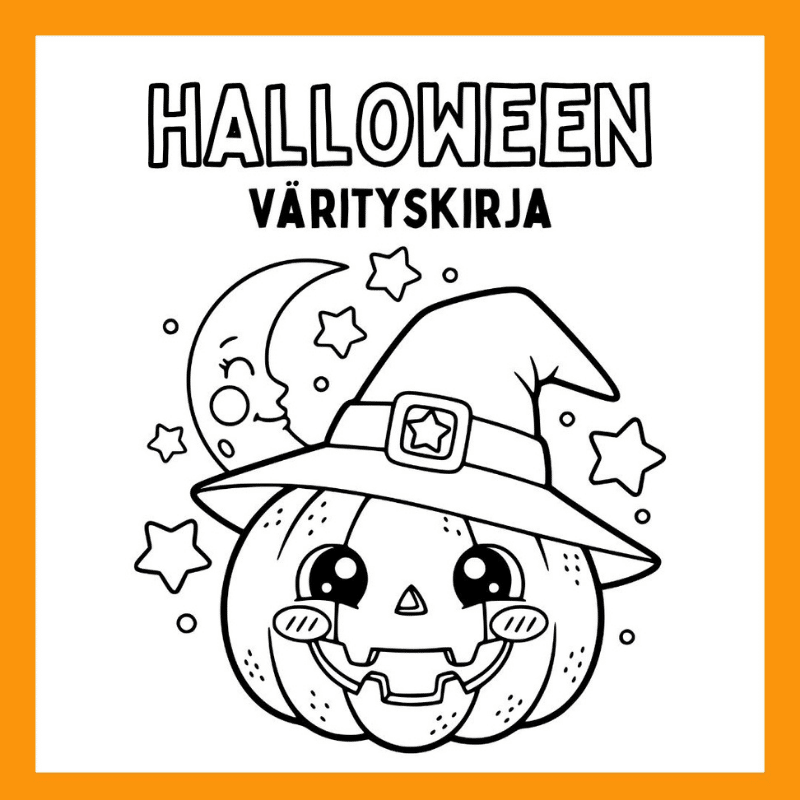 Raisu Design / Halloween värityskirja, tulostettava