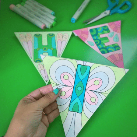 Taiteilija Päivi Vesala / Tulostettavat kirjainviirit