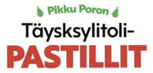 Pikku Poron täysksylitolipastillit logo