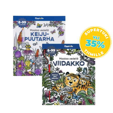 Oppi&Ilo / Maalaa vedellä - puuhavihko