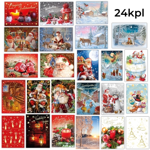 Korttiriihi / Premium joulukortit 24kpl
