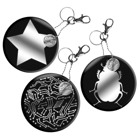 cMe Reflective / Musta Jättiheijastin 85mm