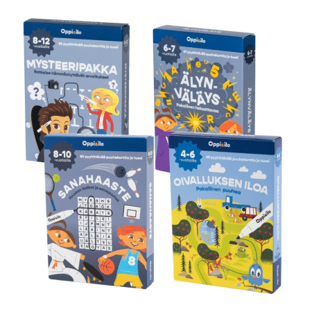 Oppi&ilo / Pyyhittävät puuhakortit, 4-12v (valitse vaihtoehdoista)