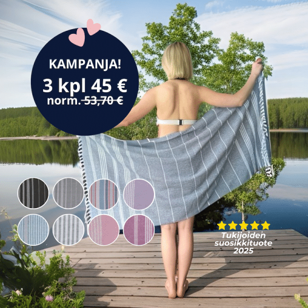 Lovin / Hamam-pyyhe 80x170cm (Valitse väri)