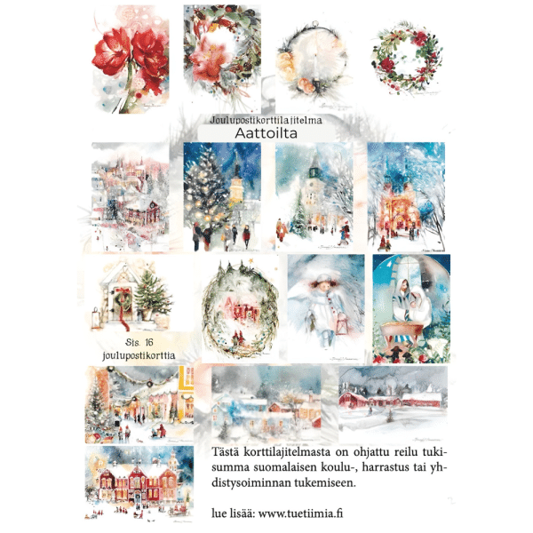 Minna L. Immonen / Joulukortit 16 kpl (valitse setti) - Image 3