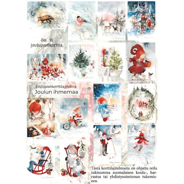 Minna L. Immonen / Joulukortit 16 kpl (valitse setti) - Image 6
