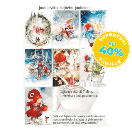 Minna L. Immonen / Joulukortit 7 kpl (Valitse setti)