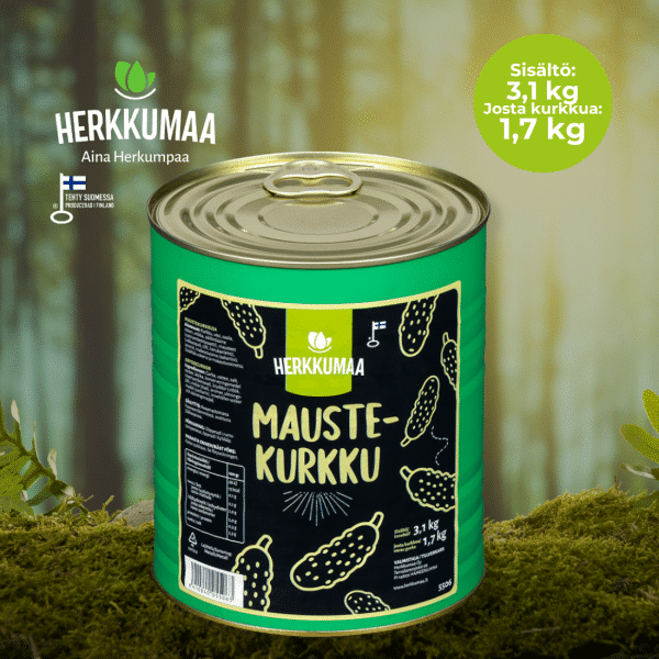 Herkkumaa / Maustekurkku 3,1kg / 1,7kg