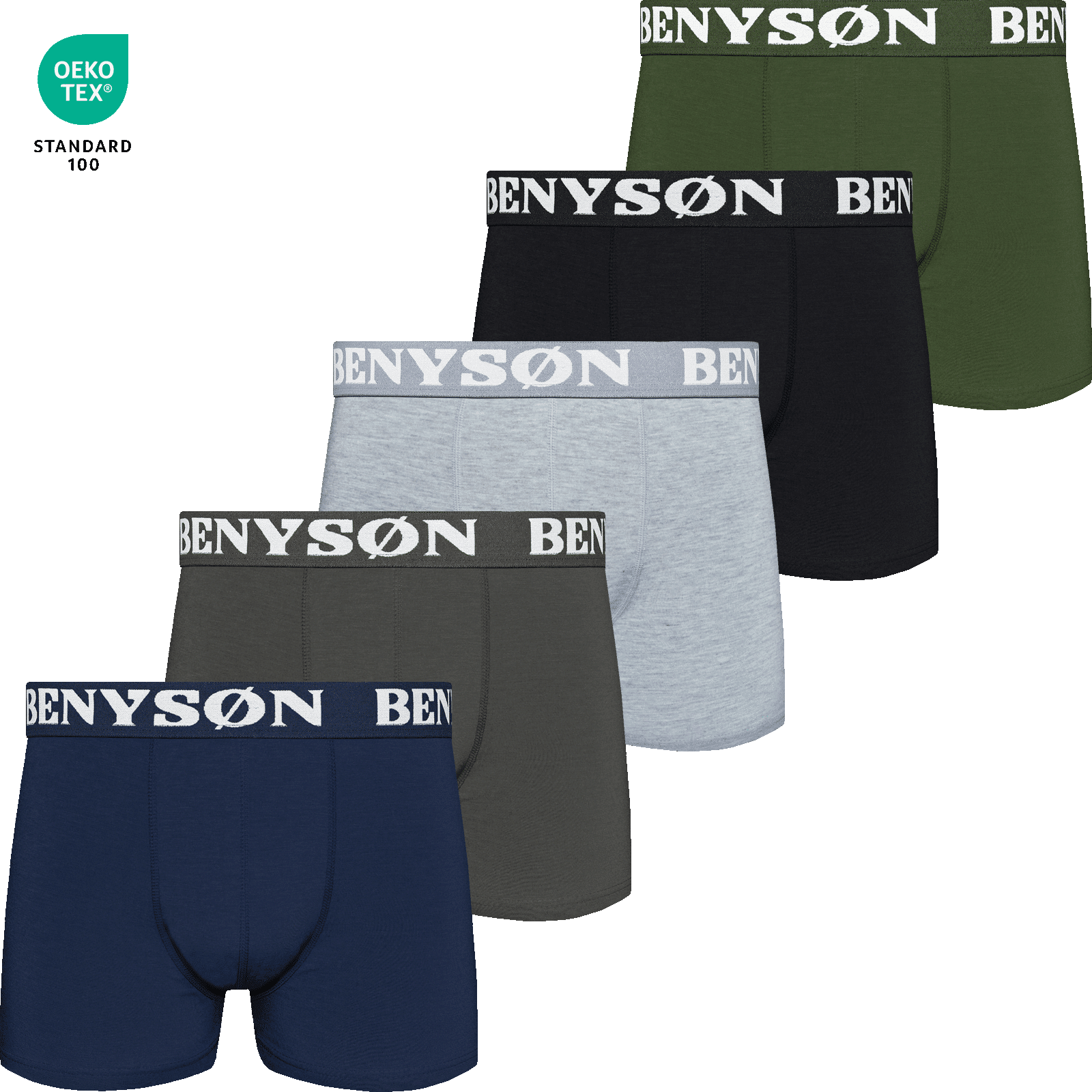 Miesten bokserit, 5 kpl - Classic Cotton - Image 4