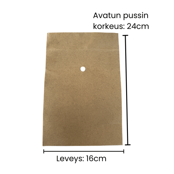 6 kpl Lahjapakkaus natural, 15x16x12 cm - Image 2