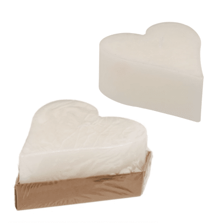 Lovin / XL Sydänkynttilä 600g, valkoinen