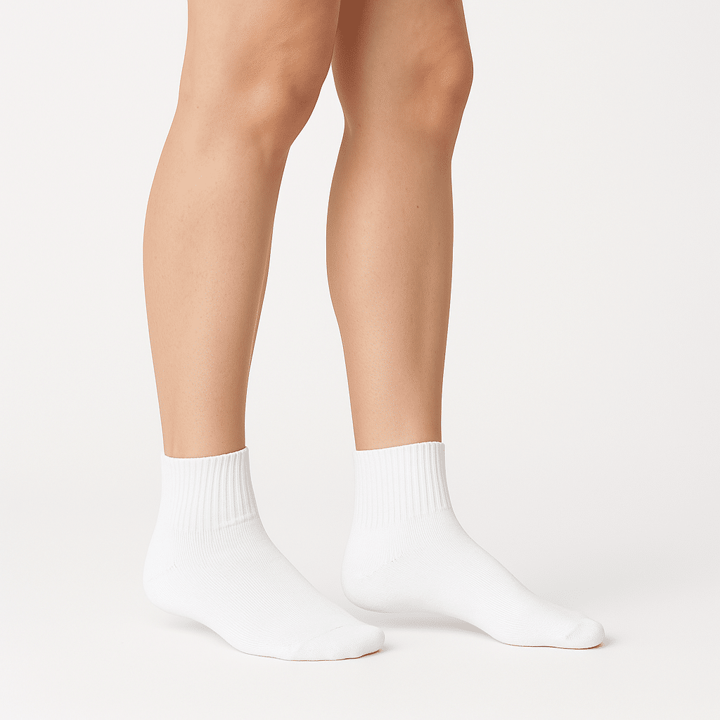 3 paria valkoisia urheilusukkia, koot 35-46 - Image 3