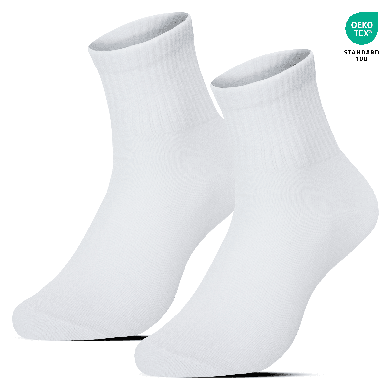 3 paria valkoisia urheilusukkia, koot 35-46 - Image 4