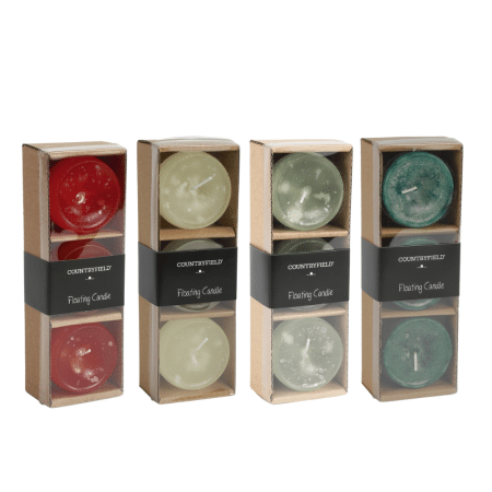 Kelluvat kynttilät, 3kpl lahjapakkaus