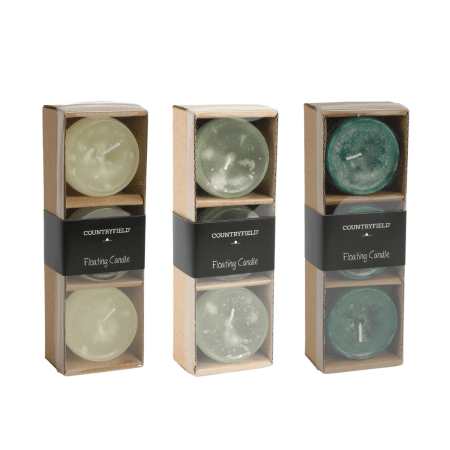 Kelluvat kynttilät, 3kpl lahjapakkaus