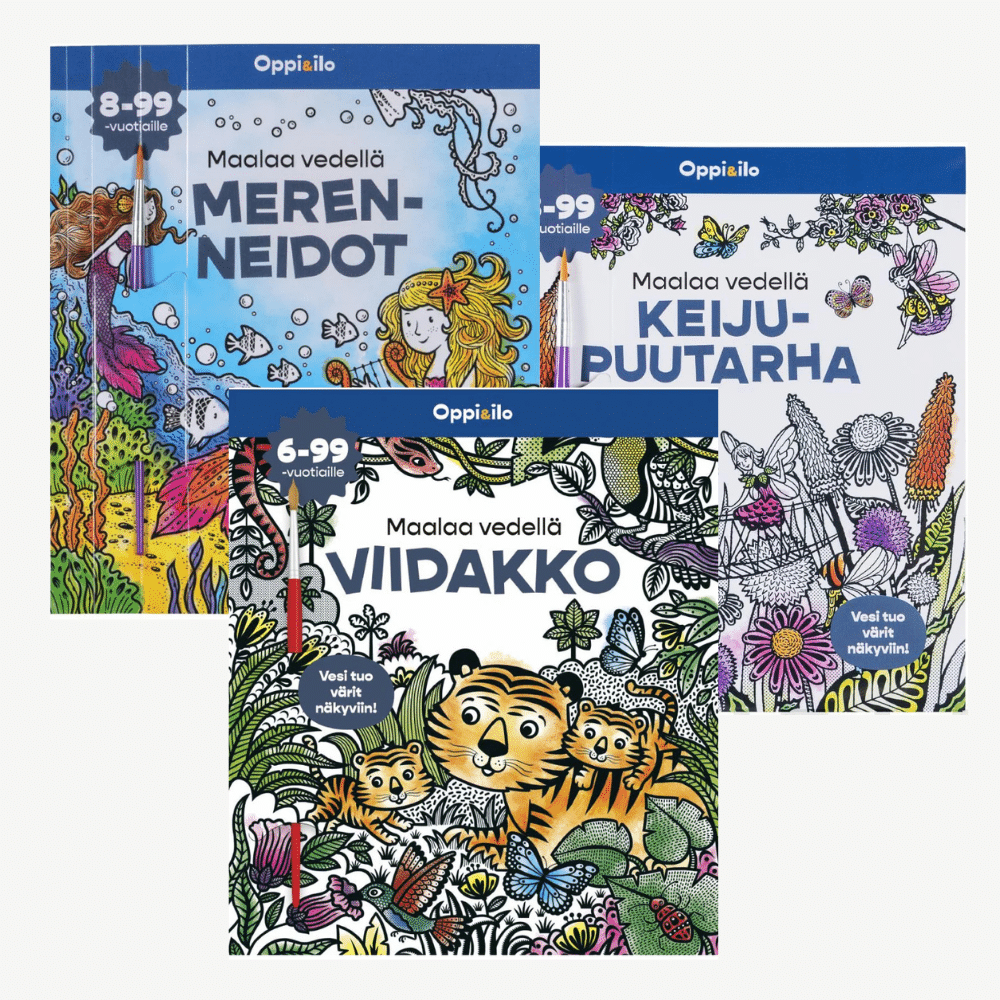 Oppi&Ilo / Maalaa vedellä - puuhavihko