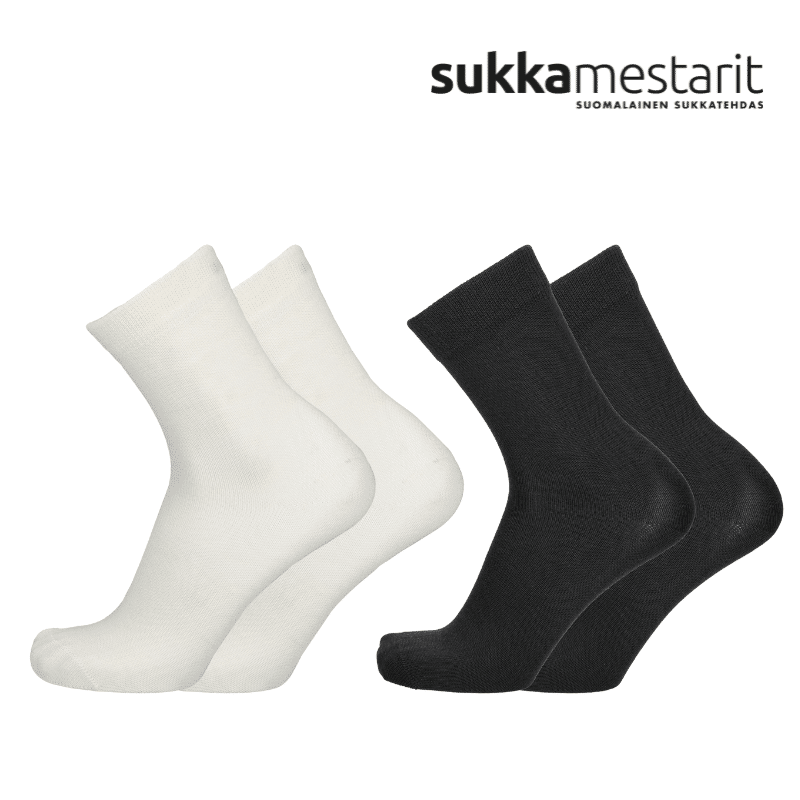 Kiristämätön sileä merinovillasukka (koot 36-47)