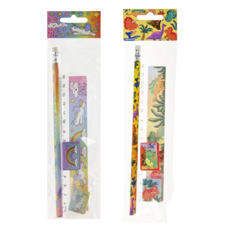 4 osainen kirjoitussetti (valitse kuosi)