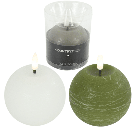 LED-vahakynttilä pallo 9,5 cm