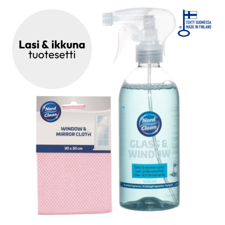 Nord Clean / Lasi & ikkuna tuotesetti