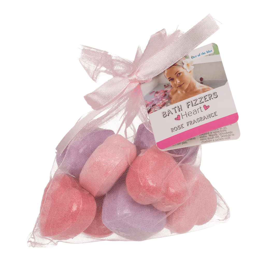 Kylpysydämet 10 kpl, ruusun tuoksu