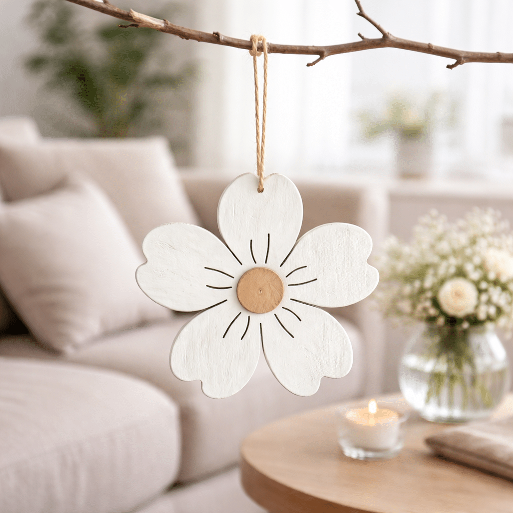 Lovin / Puinen kukkakoriste 13 cm - Image 5