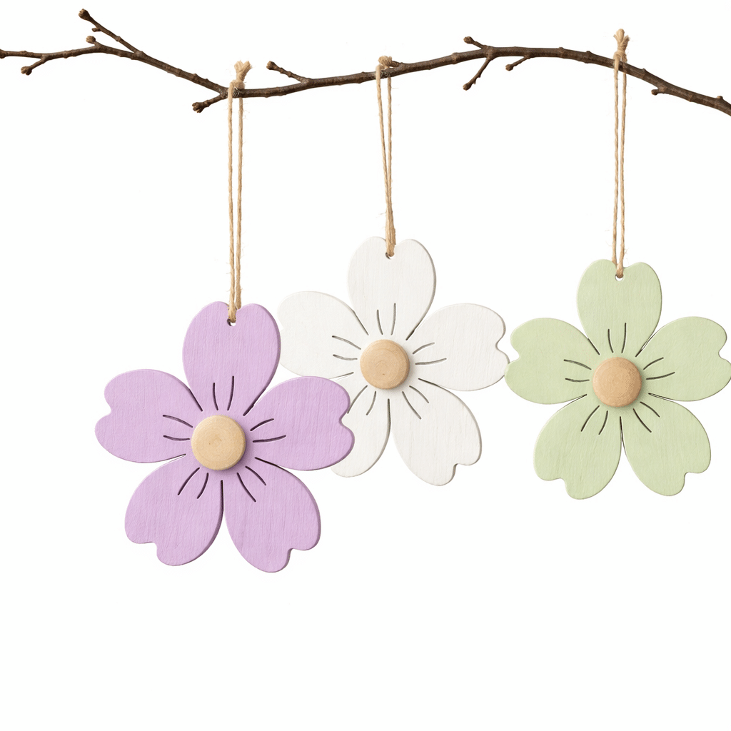 Lovin / Puinen kukkakoriste 13 cm