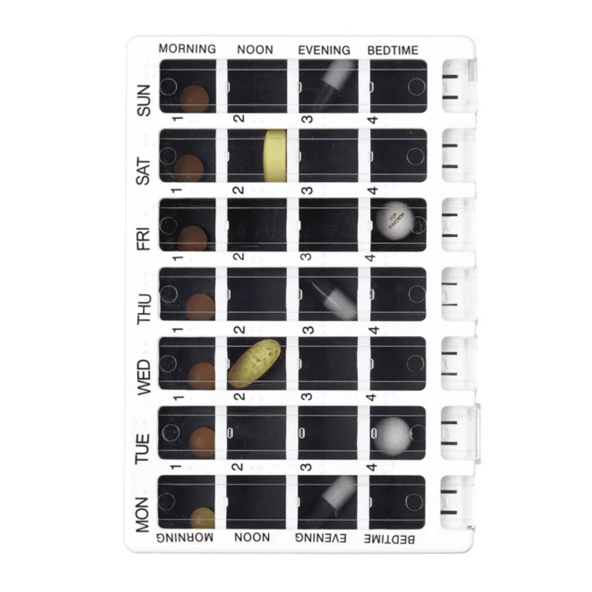 Viikkodosetti - lääkeannostelija, 4-lokeroinen