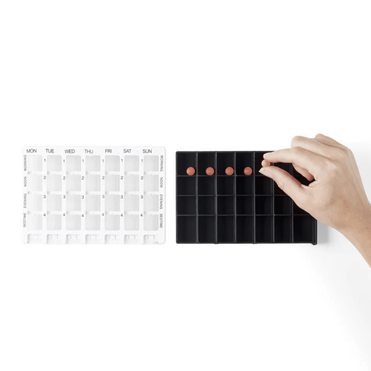 Viikkodosetti - lääkeannostelija, 4-lokeroinen - Image 4