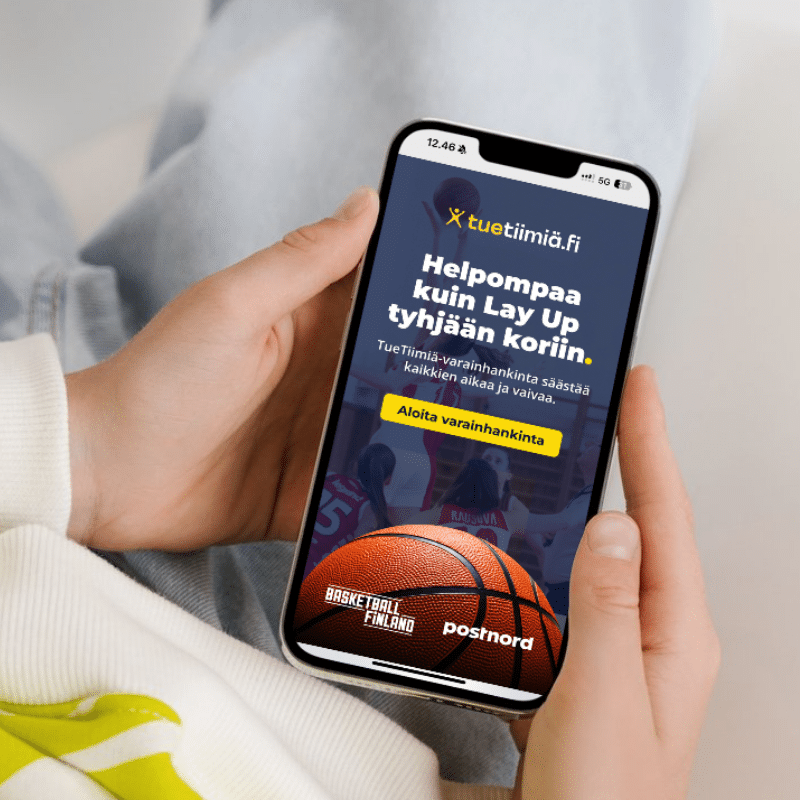 layup tyhjään koriin mockup