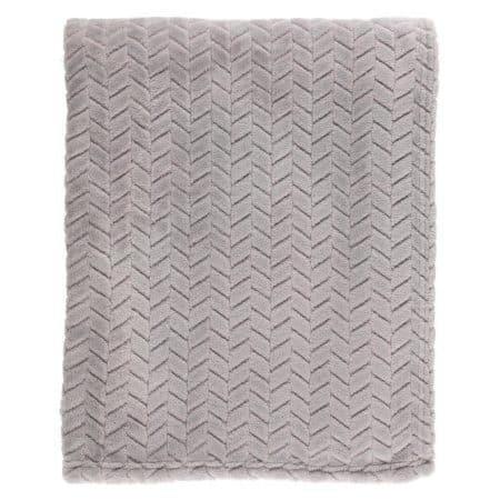 4 Living / Pehmeä torkkupeitto 150x125cm, harmaa