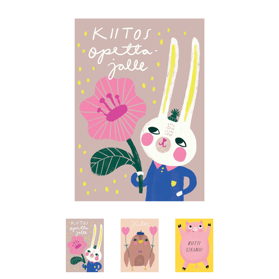 Mira Mallius / Kiitoskortti (valitse malli)