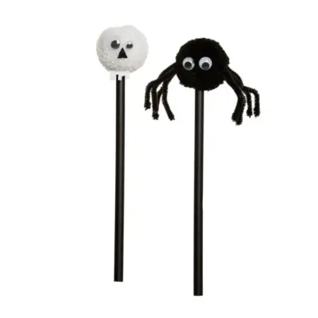 Halloween tupsukynä – pääkallo tai hämähäkki