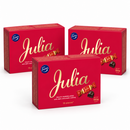 Fazer / Julia suklaakonvehti, 3 rasiaa