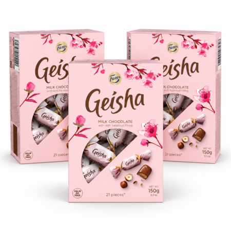 Fazer / Geisha suklaakonvehti, 3 rasiaa