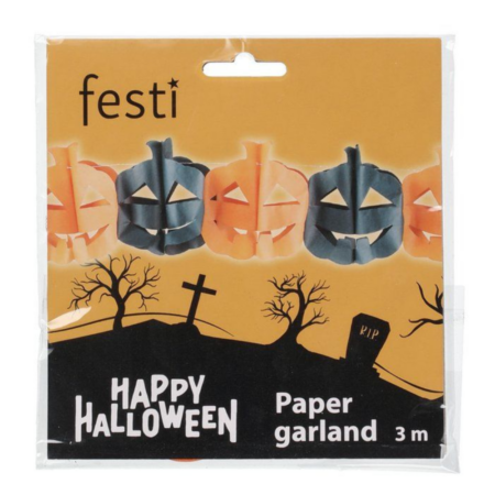 Halloween koristenauha kurpitsa 3 m