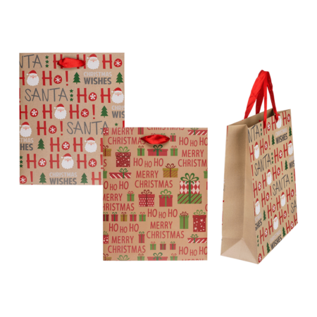 2kpl lahjakassit HoHoHo, 18×10×23 cm