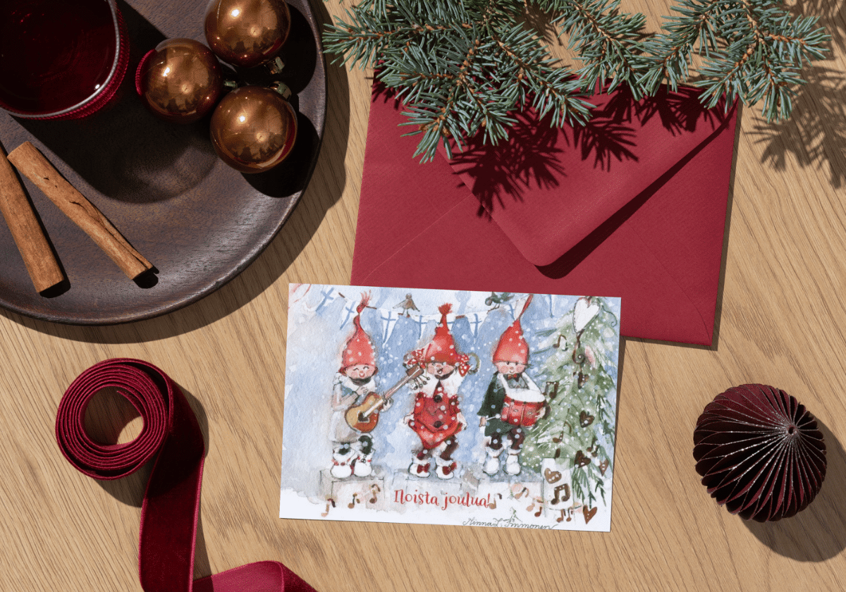 minna immosen joulukortit
